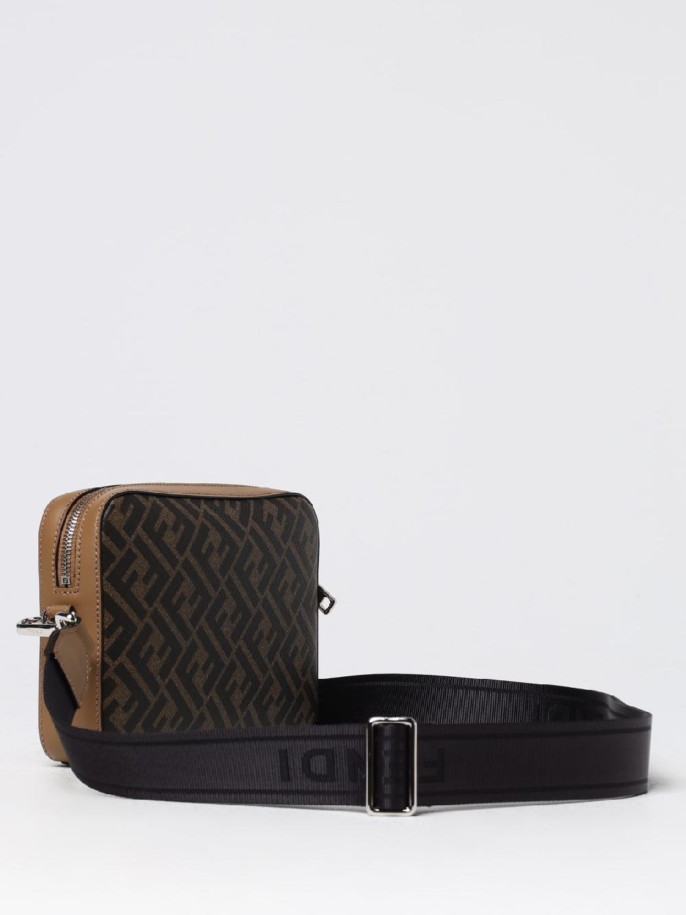 Giglio Borsa Diagonal Fendi in pelle e cotone spalmato Flash Sale