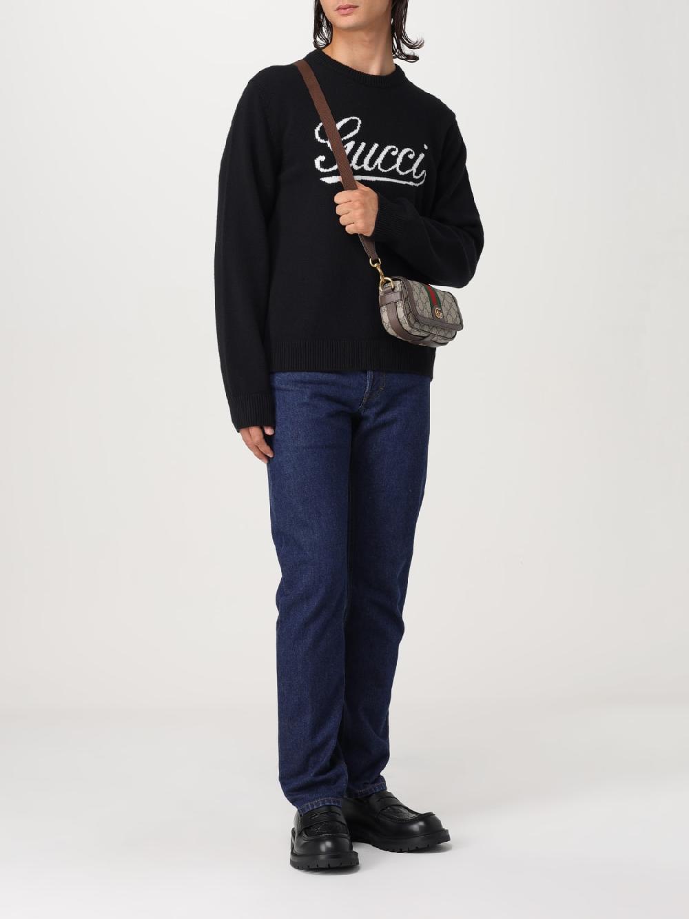 Giglio Borsa Ophidia Gucci in tessuto GG Supreme e pelle a grana Cyber Monday