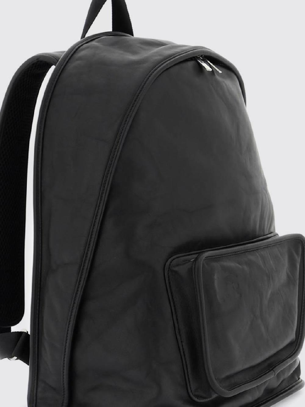 Giglio Zaino Shield Burberry in pelle increspata Grandi sconti