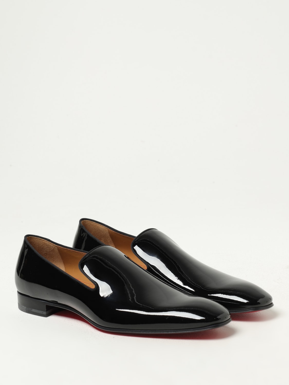 Giglio Mocassino Christian Louboutin in vernice Trasporto libero internazionale