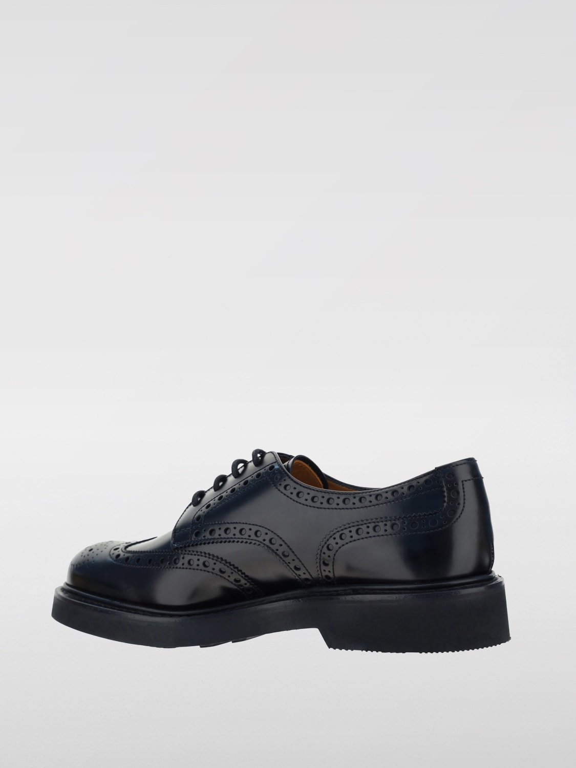 Giglio Derby Church's in pelle spazzolata con motivo brogue Qualità