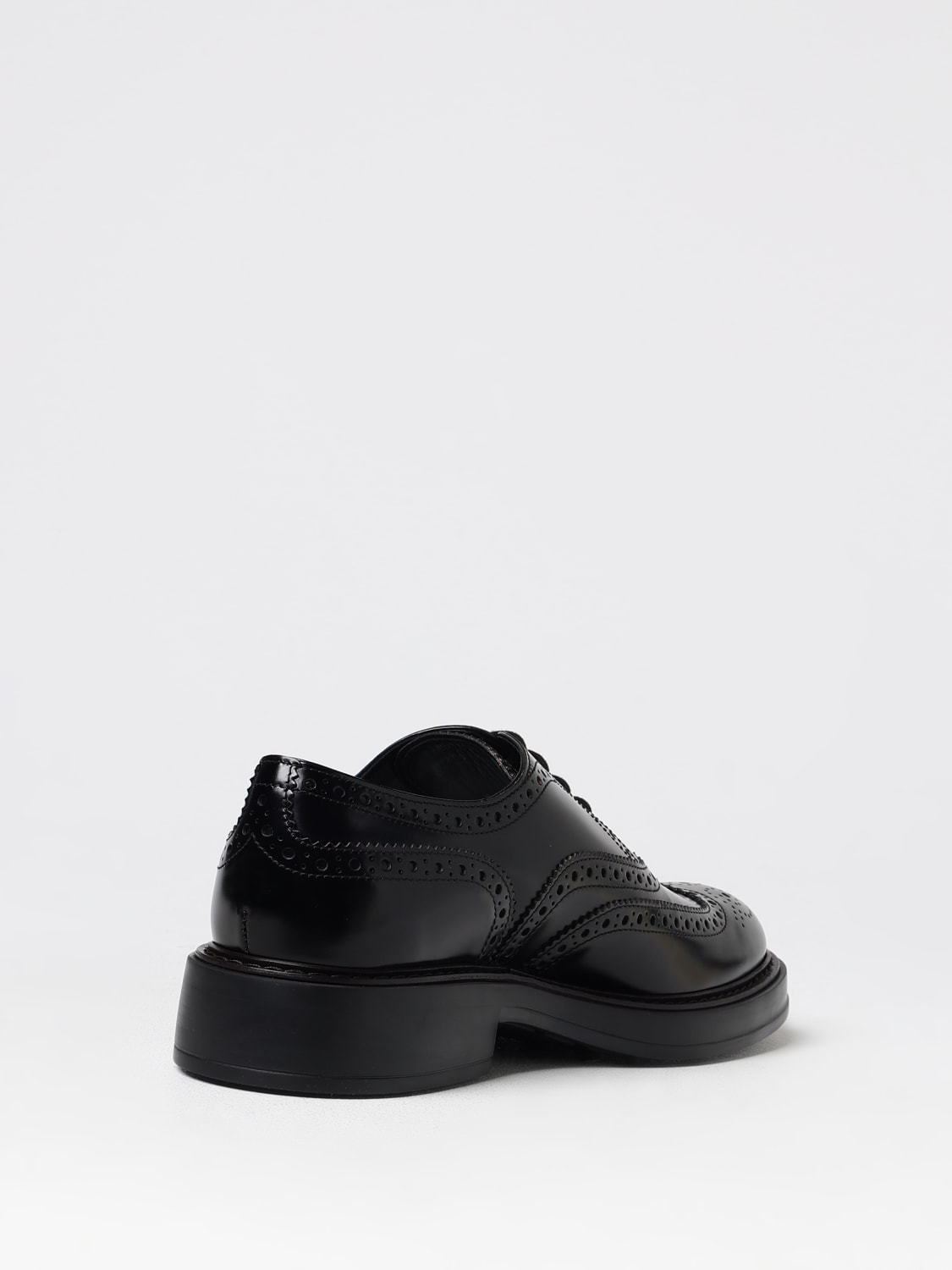 Giglio Derby Tod's in pelle spazzolata con motivo brogue Vendita