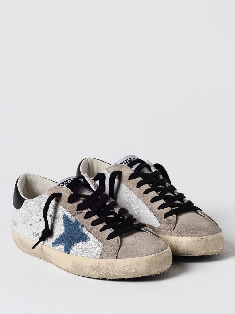 Giglio Sneakers Super-Star Golden Goose in pelle cracklè e camoscio used Shopping Online