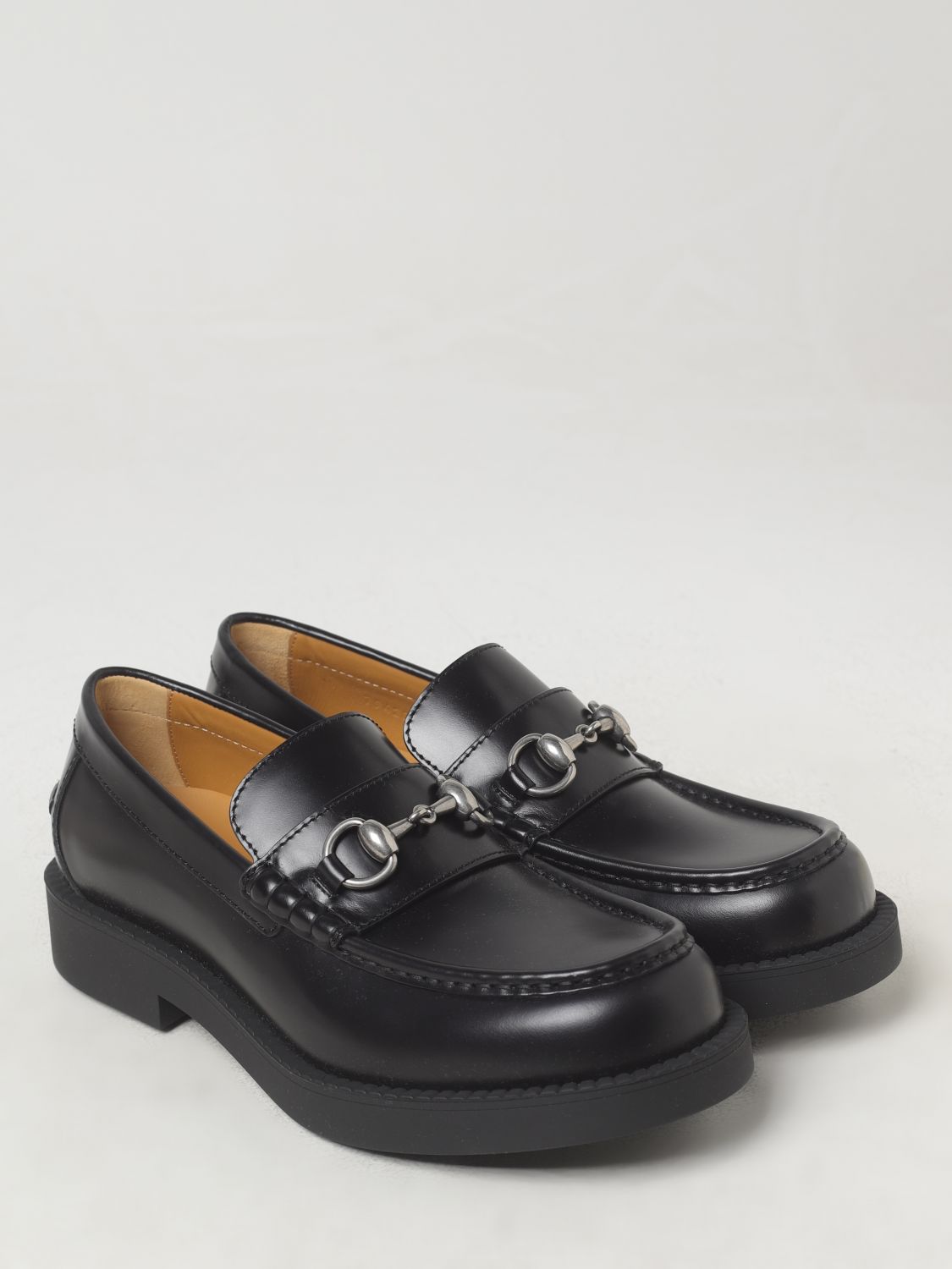 Giglio Mocassino Horsebit Gucci in pelle spazzolata Vendite Flash