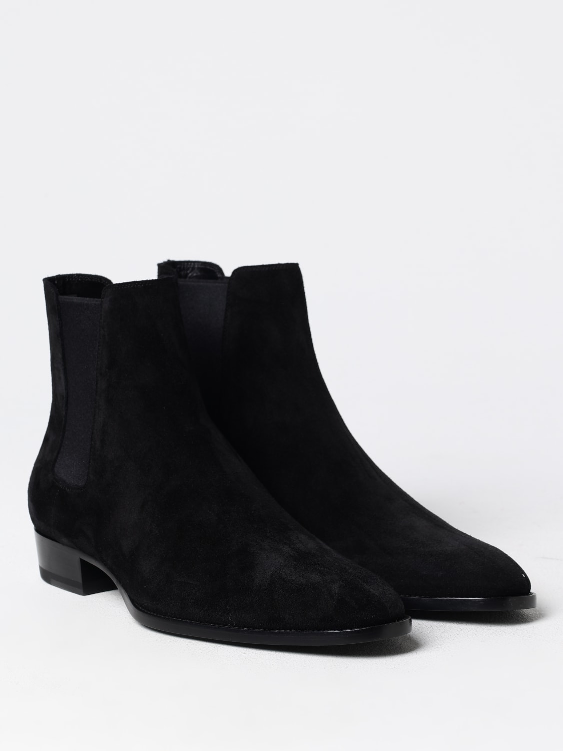 Giglio Stivaletto Wyatt Saint Laurent in camoscio Nuova