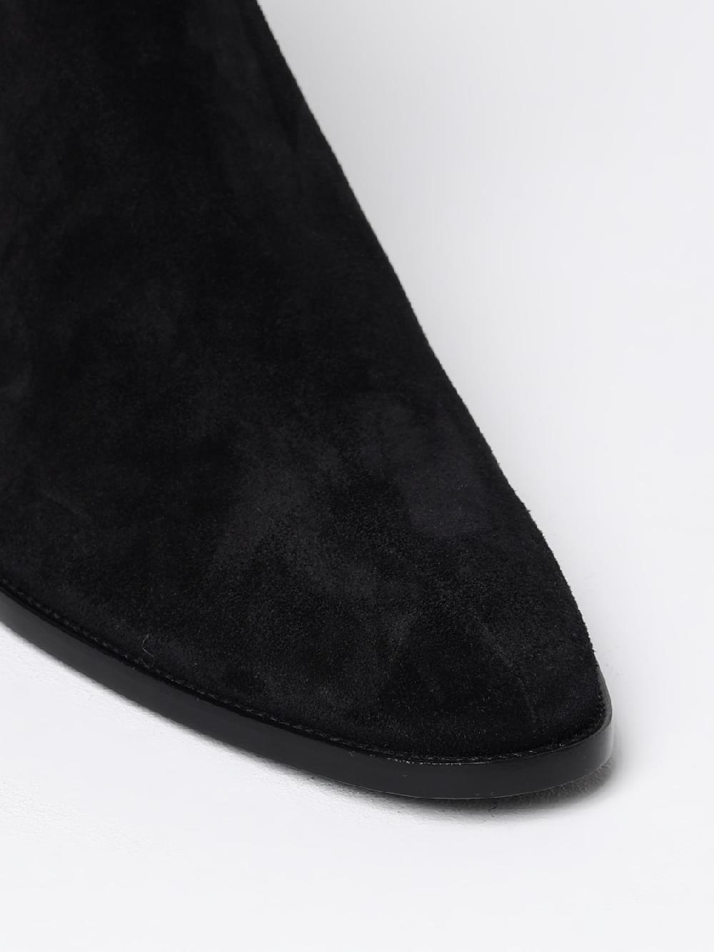 Giglio Stivaletto Wyatt Saint Laurent in camoscio Nuova