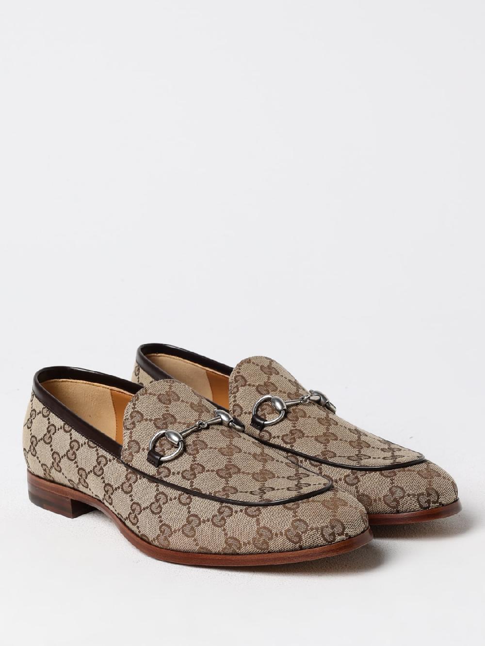 Giglio Mocassino Gucci in tessuto GG Supreme Grande vendita