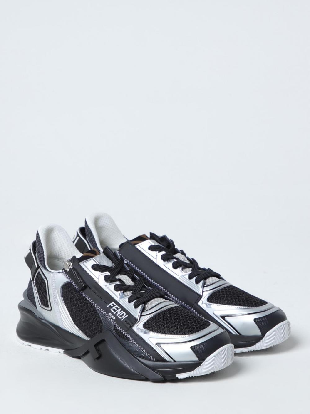 Giglio Sneakers Flow Fendi in mesh e pelle Flash Sale