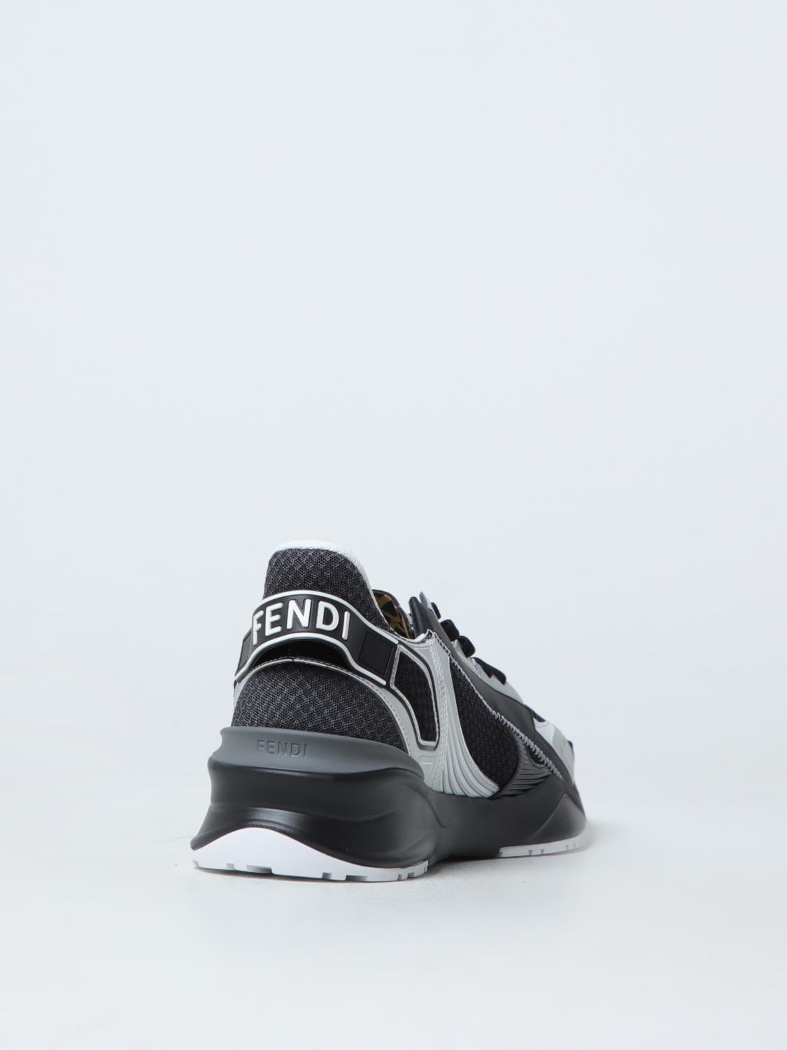 Giglio Sneakers Flow Fendi in mesh e pelle Flash Sale