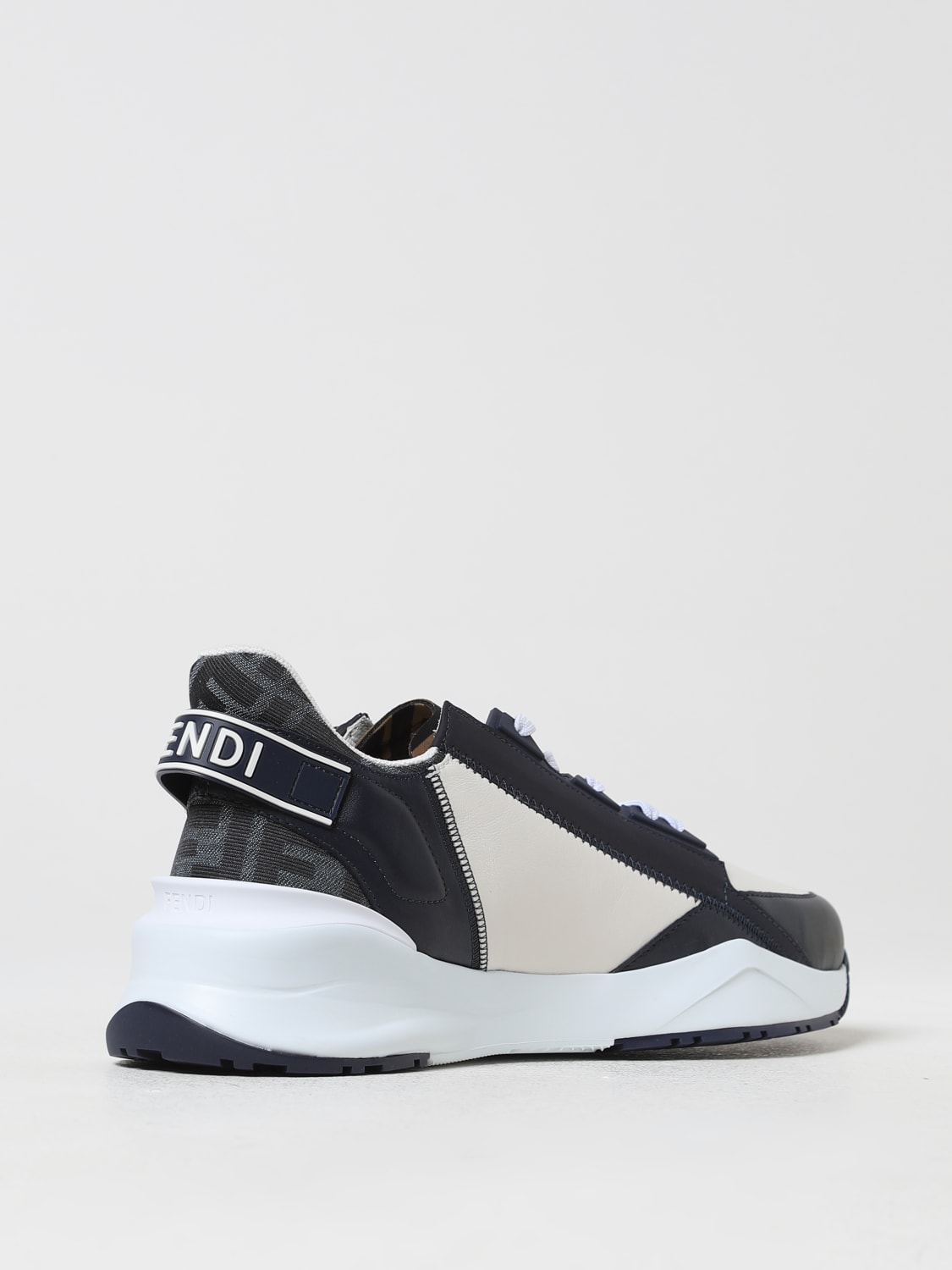 Giglio Sneakers Flow Fendi in pelle e tessuto con FF jacquard Black Friday