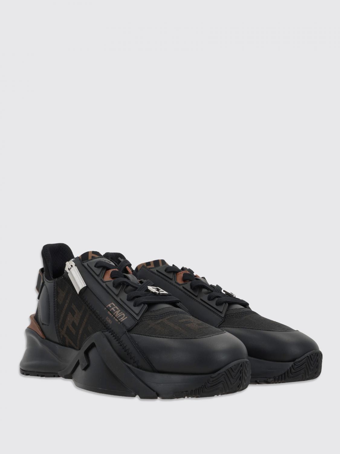 Giglio Sneakers Flow Fendi in tessuto FF e pelle Cyber Monday