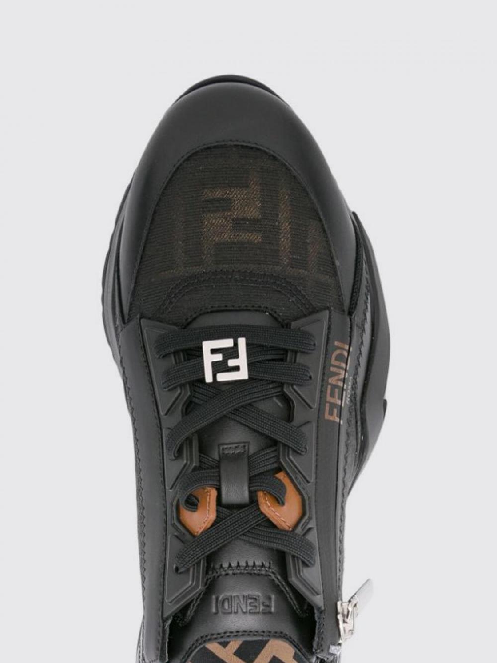 Giglio Sneakers Flow Fendi in tessuto FF e pelle Cyber Monday