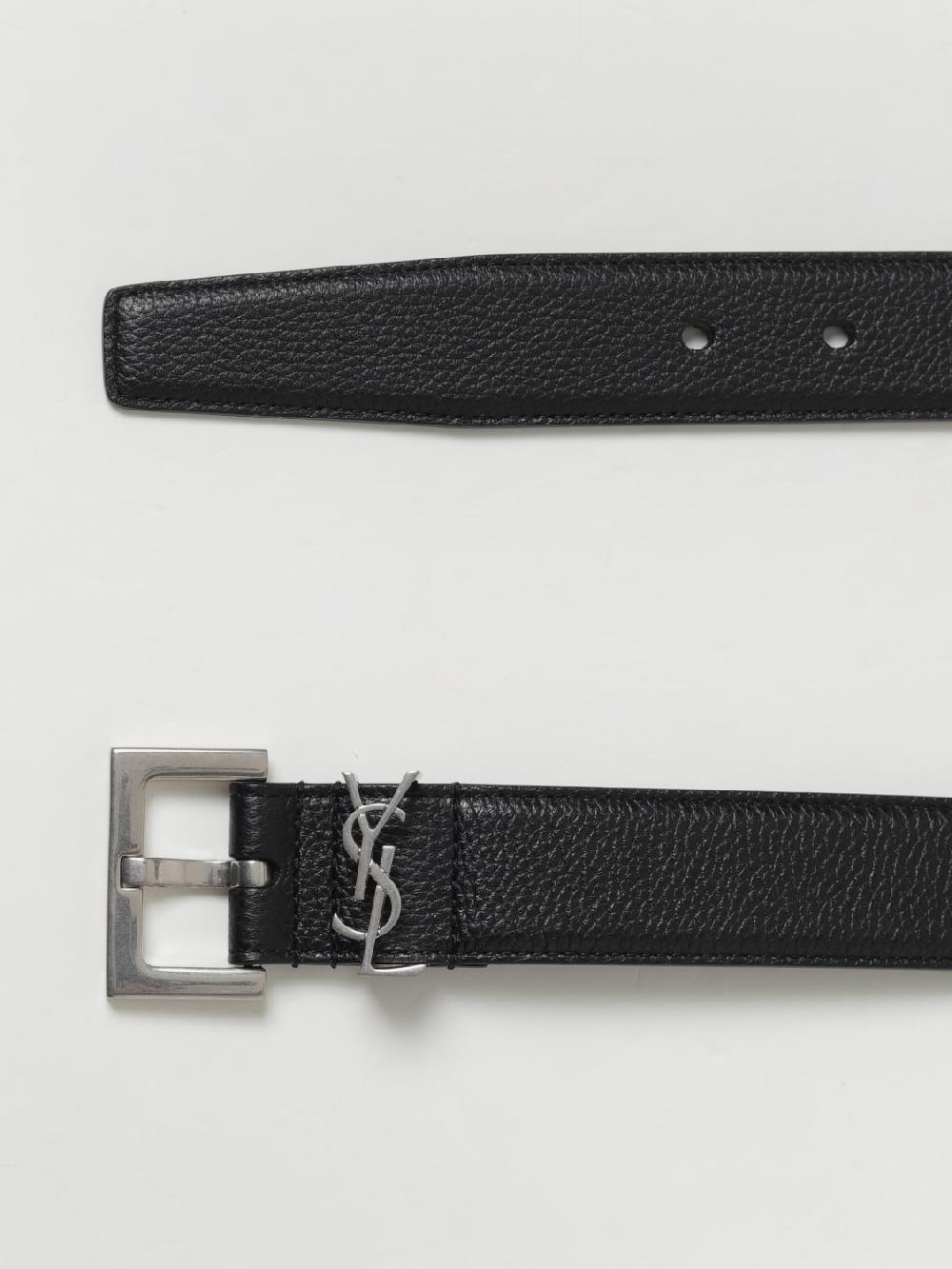 Giglio Cintura Saint Laurent in pelle a grana Offerte stagionali