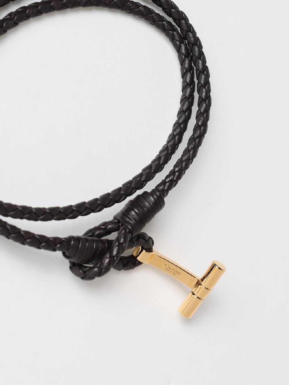 Giglio Bracciale Tom Ford in pelle intrecciata Enormi risparmi