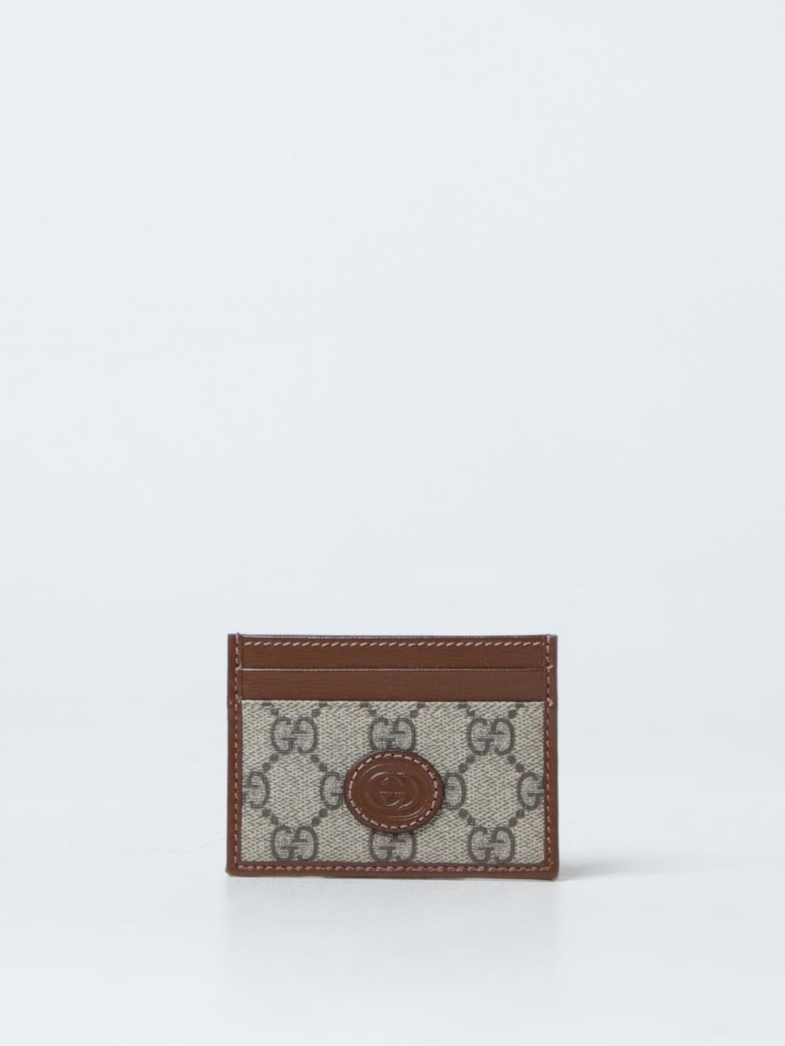 Giglio Portafoglio GG Retro Gucci in tessuto GG Supreme e pelle a grana Super sconto