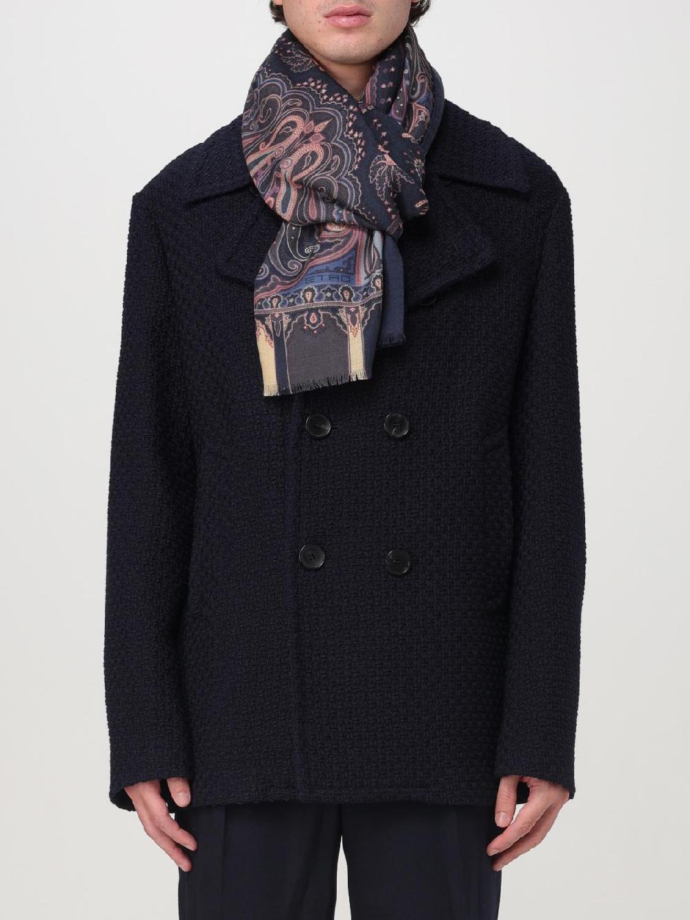 Giglio Sciarpa Etro in lana e seta con Paisley jacquard Qualità