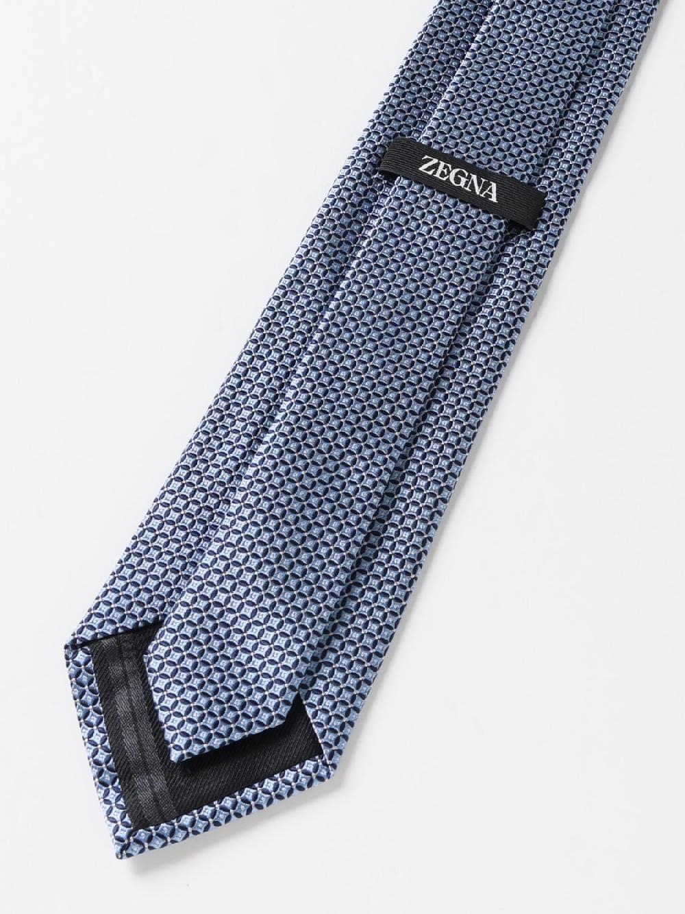 Giglio Cravatta Zegna in seta jacquard Vendite Flash