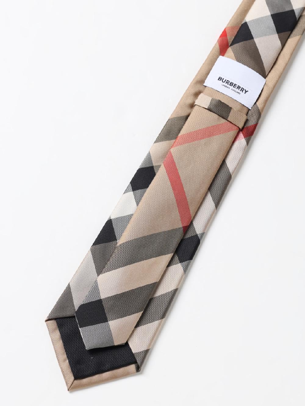 Giglio Cravatta Vintage Check Burberry in seta jacquard In Saldo