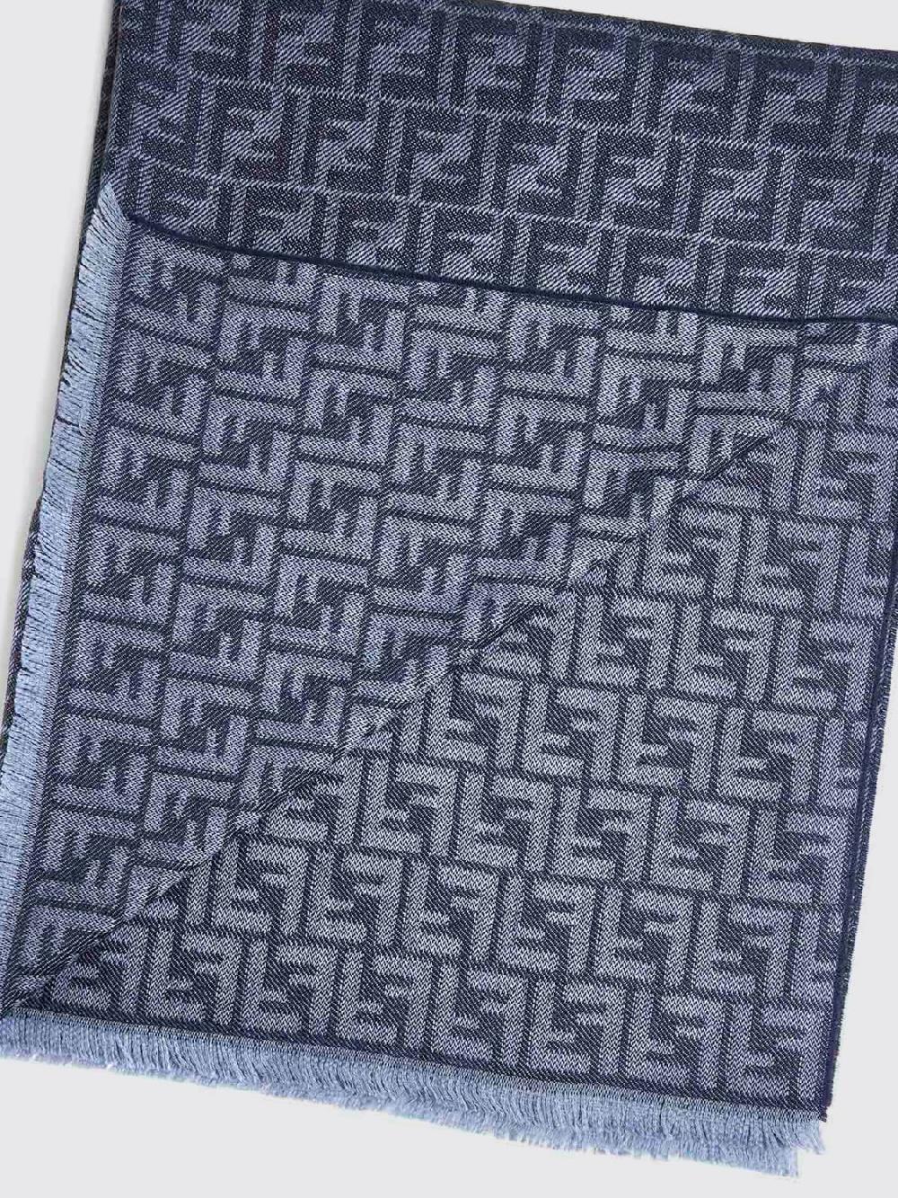 Giglio Sciarpa FF Fendi in lana di tosa jacquard Comprare a buon mercato