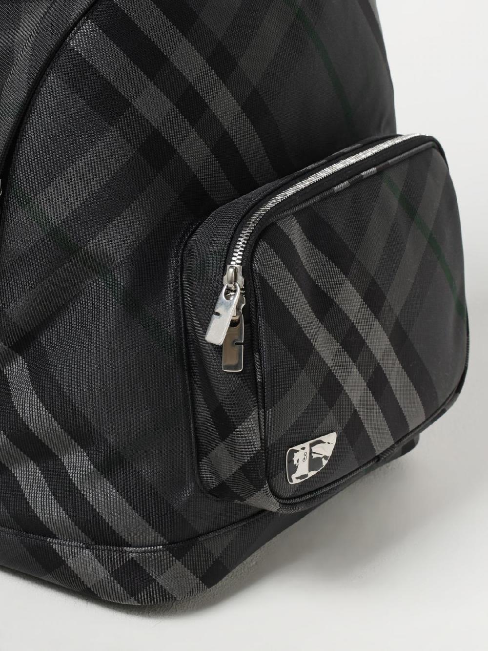 Giglio Zaino Grid Check Burberry in mesh jacquard Offerta San Valentino
