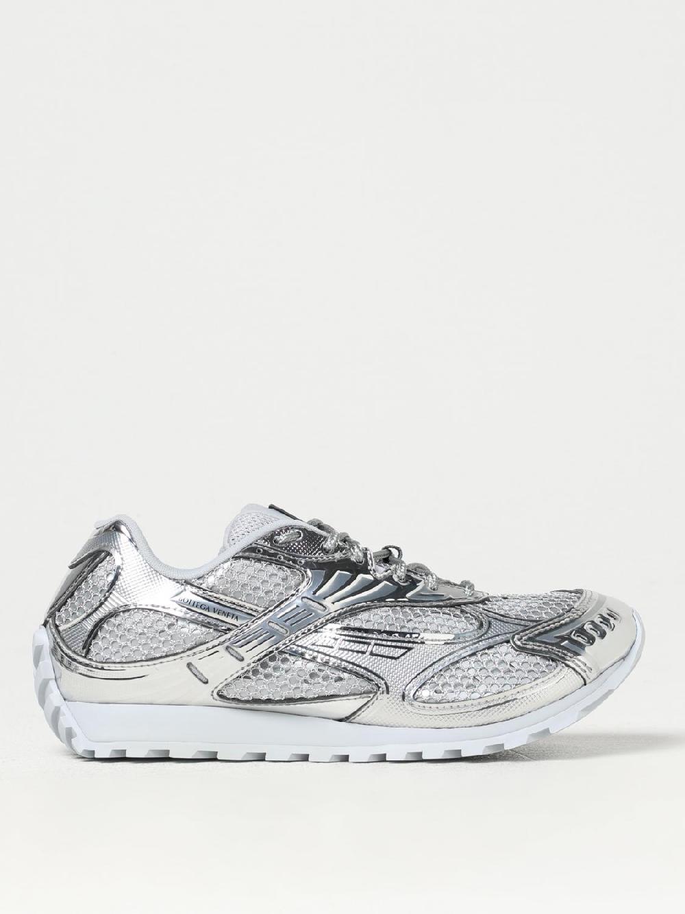 Giglio Sneakers Orbit Bottega Veneta in mesh e pelle sintetica laminata Smaltimento dello stoccaggio