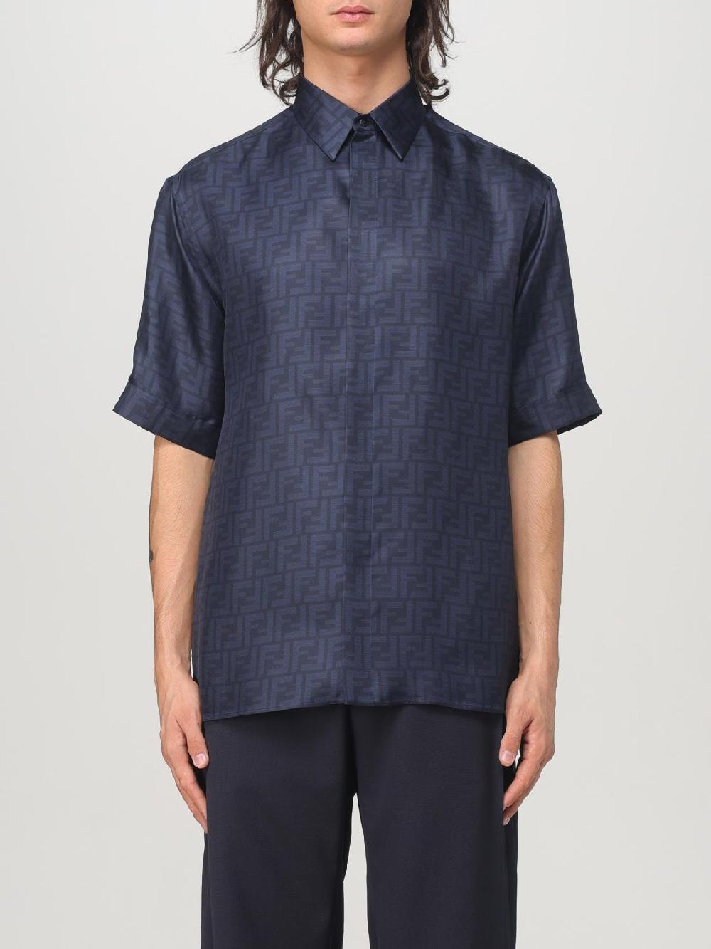 Giglio Camicia Fendi in seta con logo Online Outlet