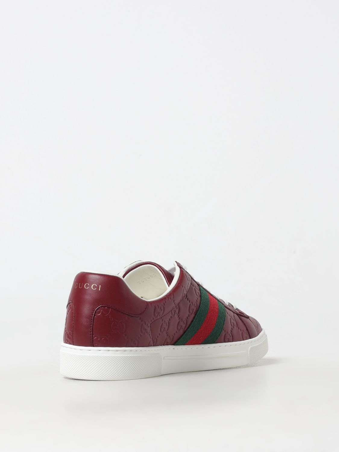 Giglio Sneakers Ace Gucci in pelle con monogram GG Promozione temporanea