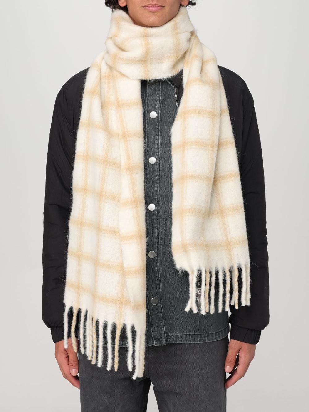 Giglio Sciarpa Ami Paris in misto lana con motivo a quadretti jacquard Sconti questo mese
