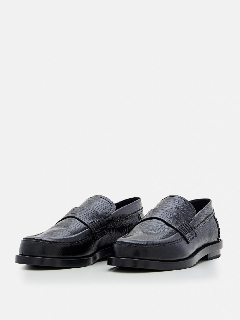 Giglio Mocassino Alexander McQueen in pelle stampa lucertola Italy
