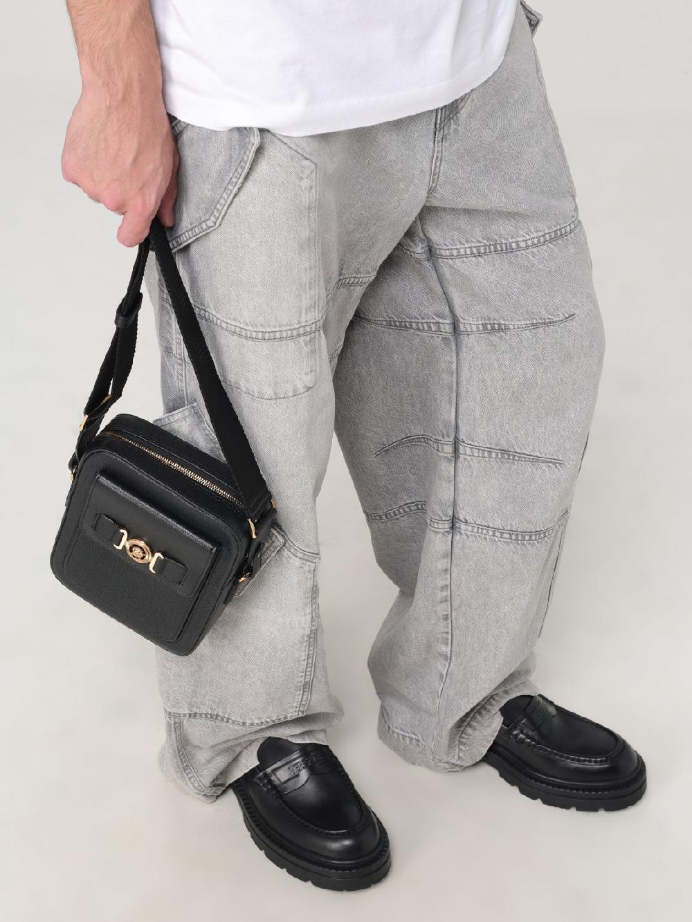 Giglio Borsa Biggie Versace in pelle con Medusa Versace In Linea