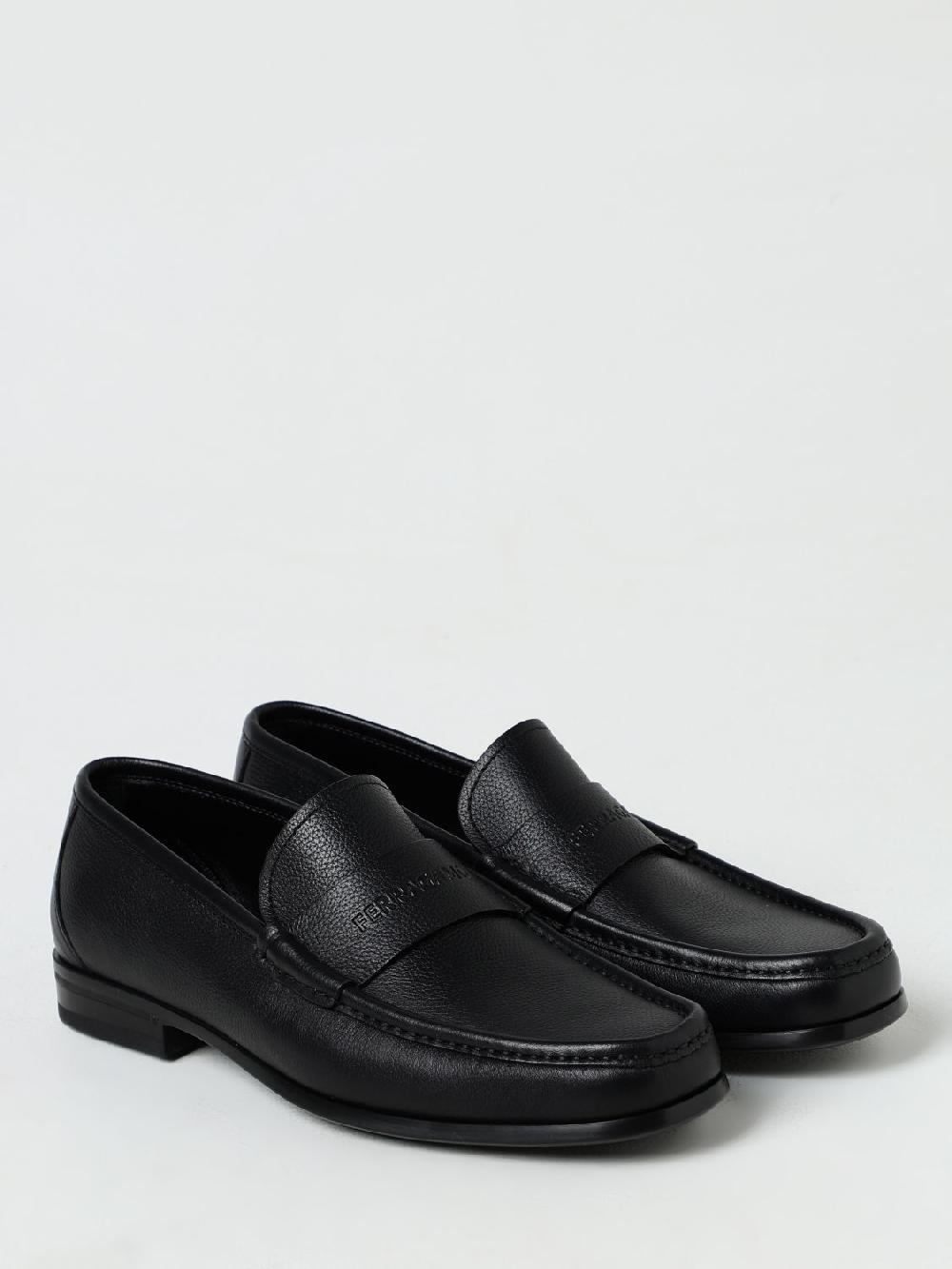 Giglio Mocassino Ferragamo in pelle a grana Qualità