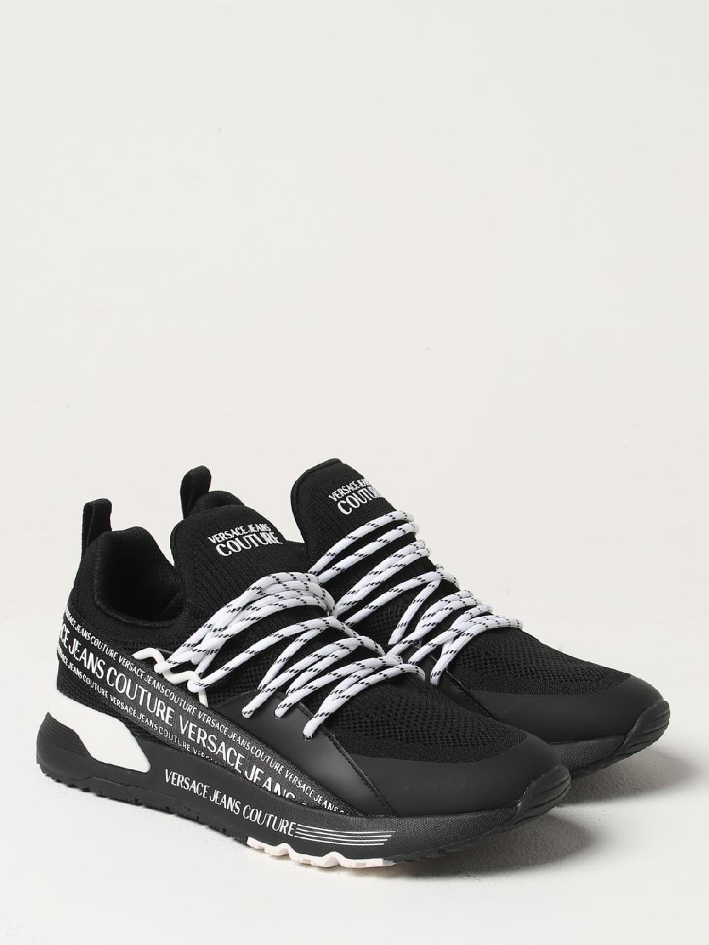 Giglio Sneakers Versace Jeans Couture in maglia con logo Sconto