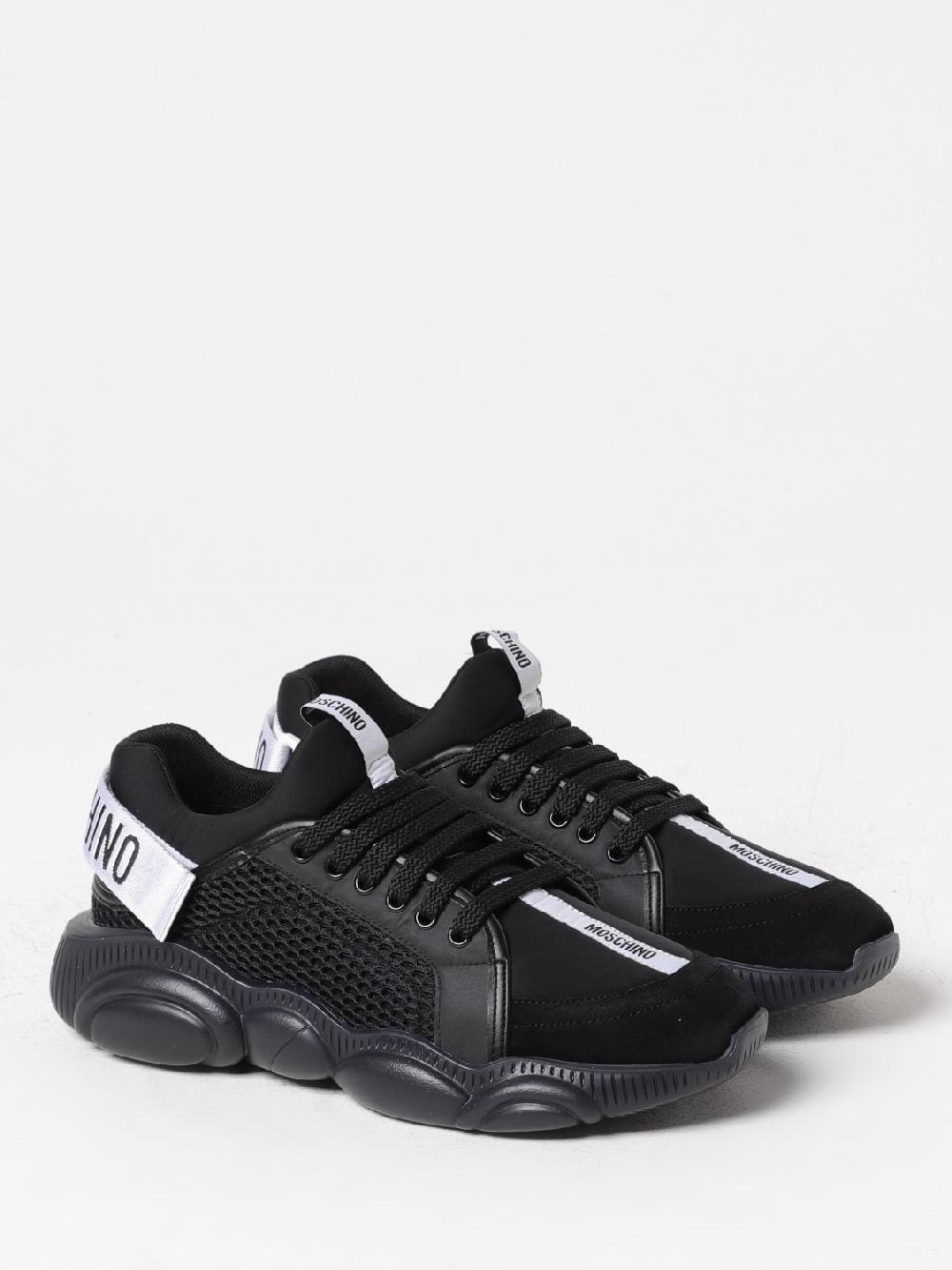 Giglio Sneakers Moschino Couture in tessuto e pelle Offerta