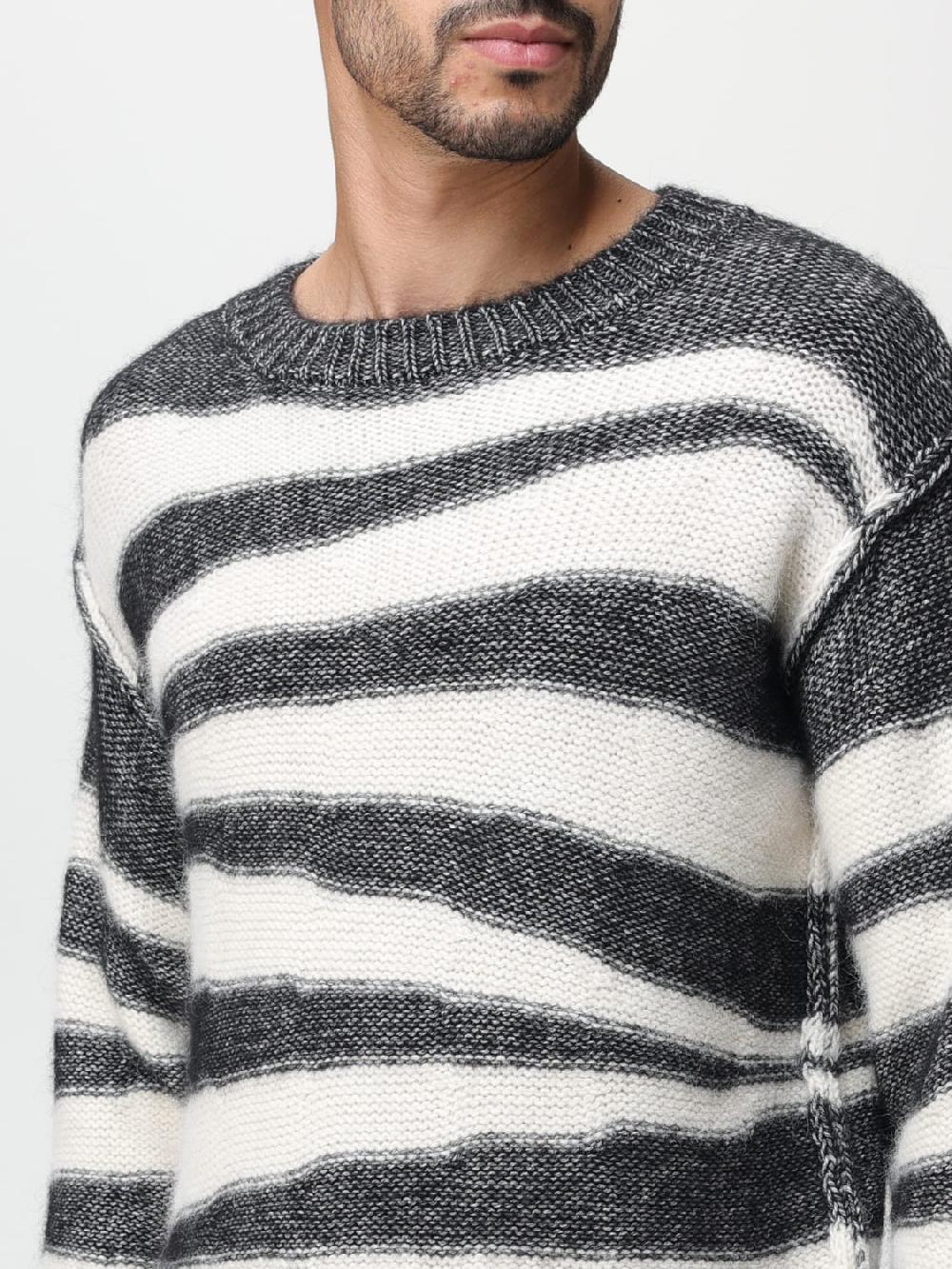Giglio Maglione A.P.C. in cotone e lana d'Alpaca con motivo a righe Online
