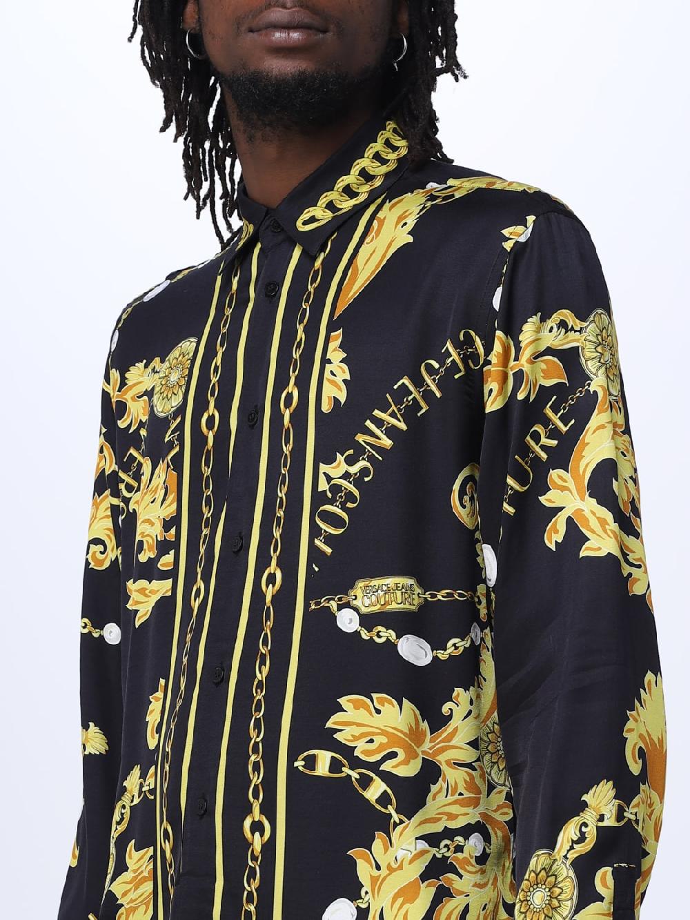 Giglio Camicia Versace Jeans Couture in viscosa Outlet