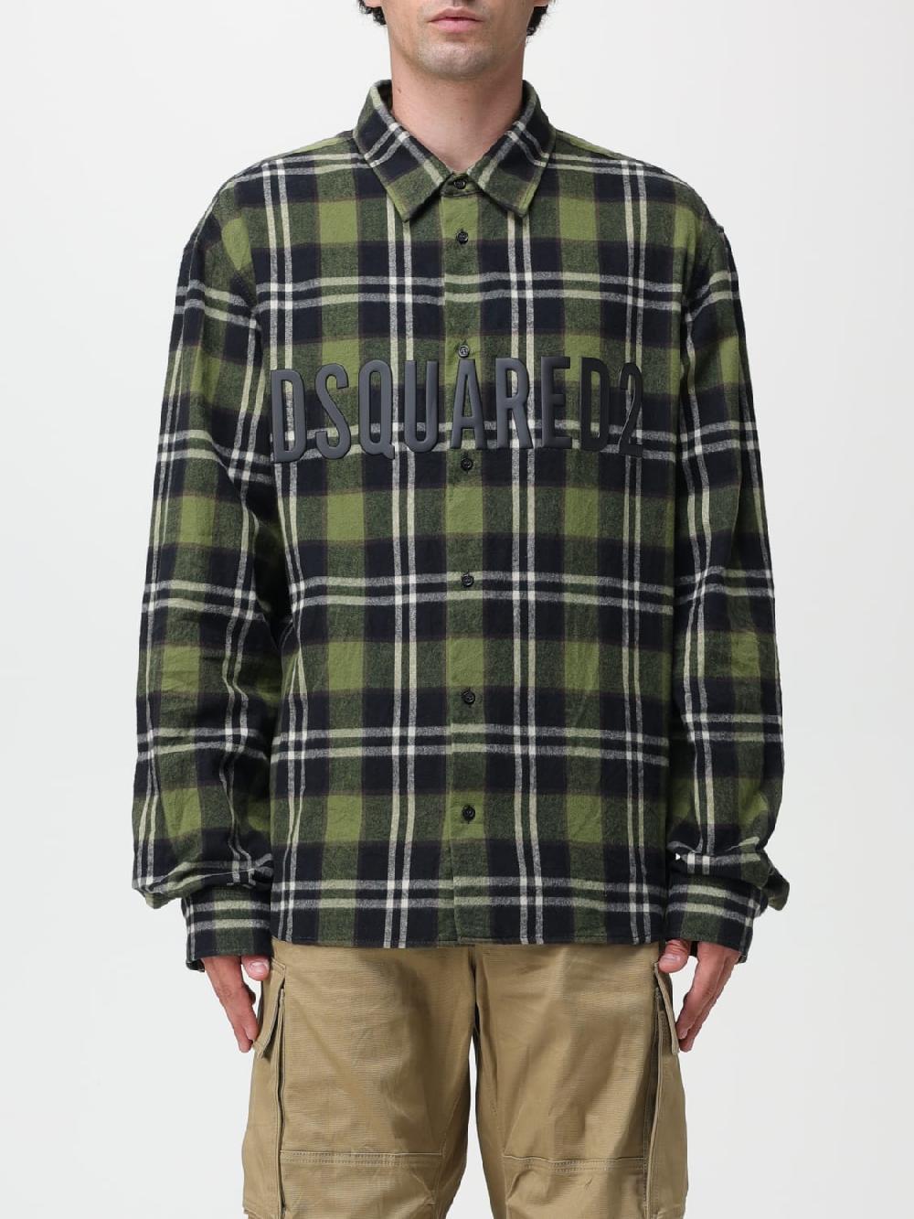 Giglio Camicia Dsquared2 in cotone con stampa tartan I Più Venduti