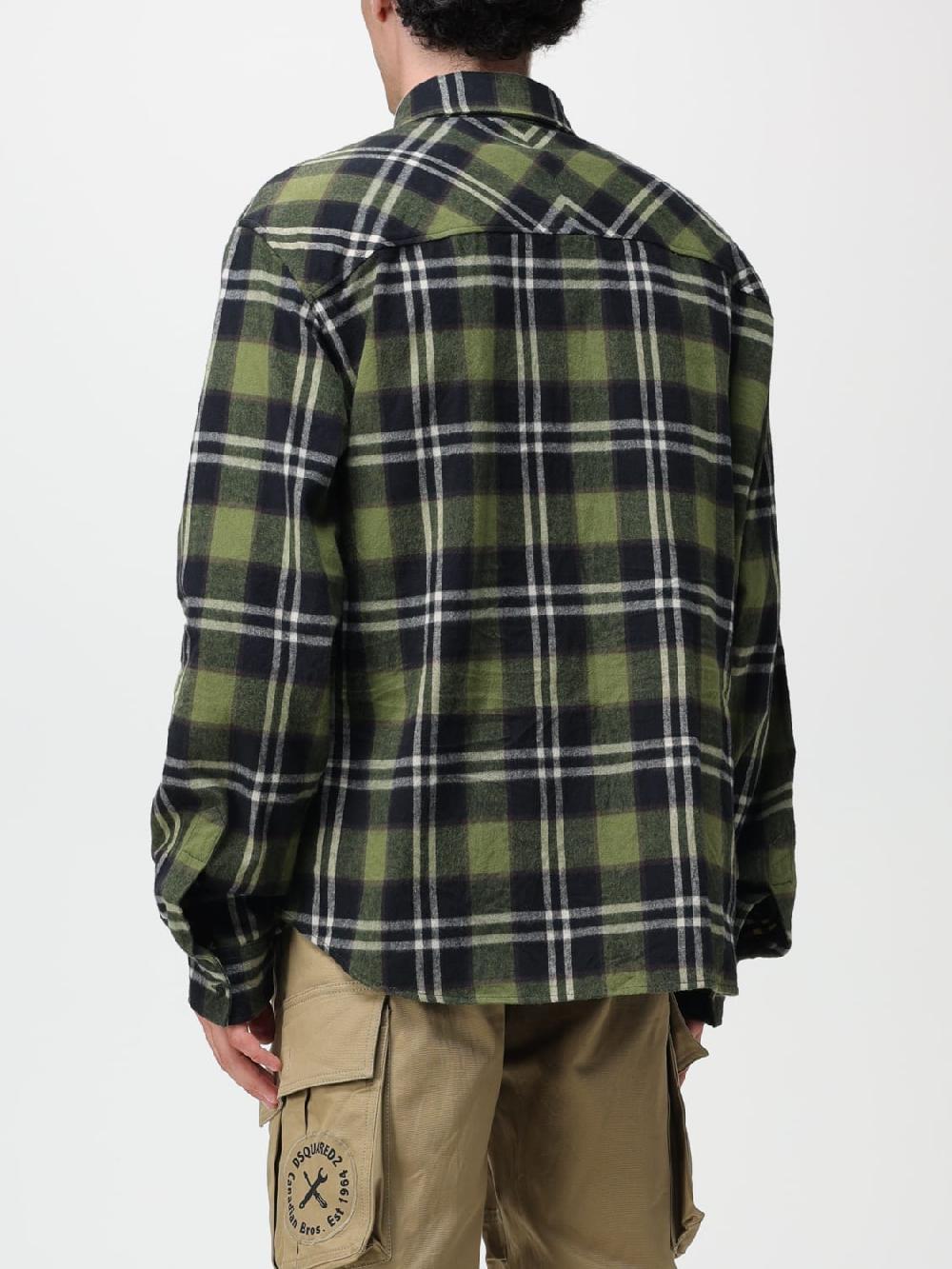 Giglio Camicia Dsquared2 in cotone con stampa tartan I Più Venduti