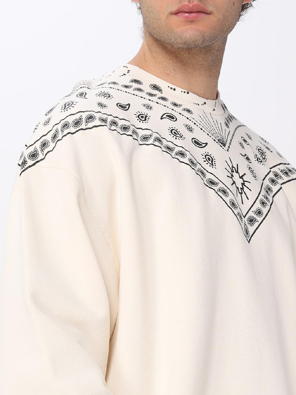 Giglio Felpa Marcelo Burlon County Of Milan in cotone con stampa Sconto di tempo limitato