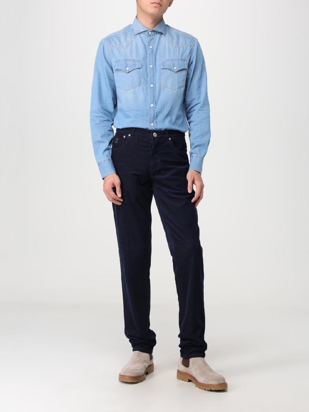 Giglio Pantalone Brunello Cucinelli in velluto a costine Offerta natalizia