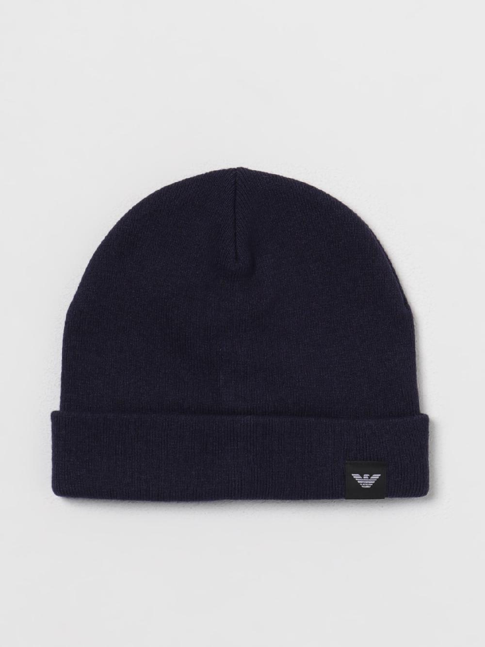 Giglio Cappello Emporio Armani in misto viscosa e lana Liquidazione