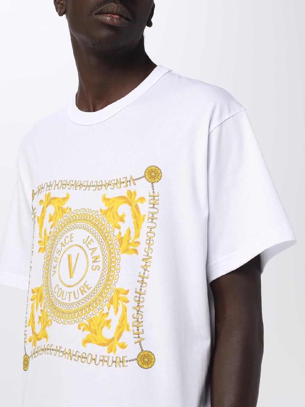 Giglio T-shirt Versace Jeans Couture in cotone Solo un giorno rimasto