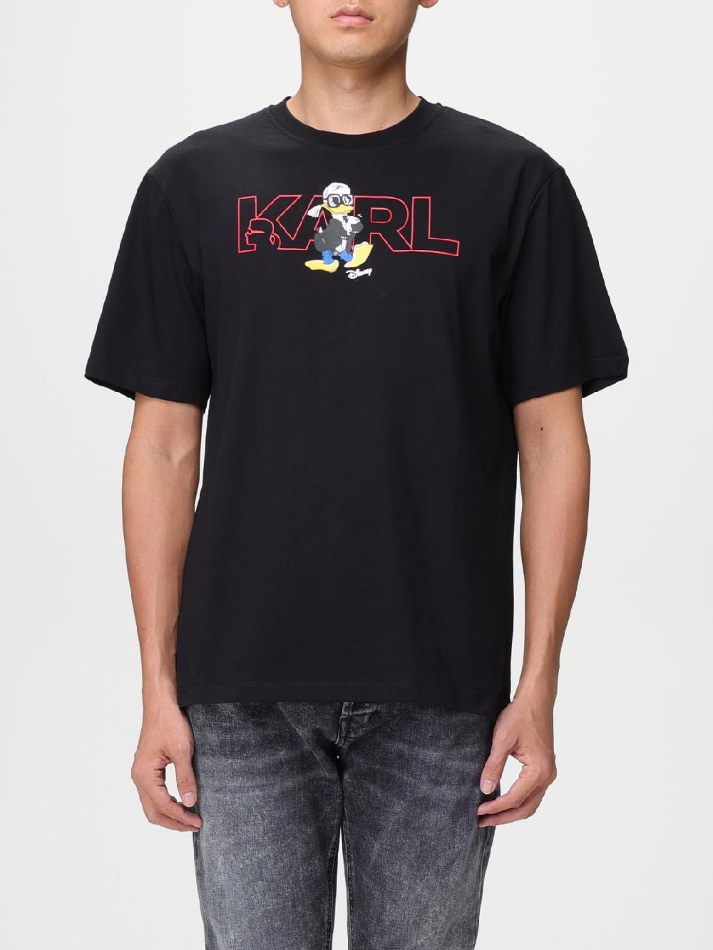 Giglio T-shirt Karl Lagerfeld con stampa Disney 50% di sconto con spedizione gratuita
