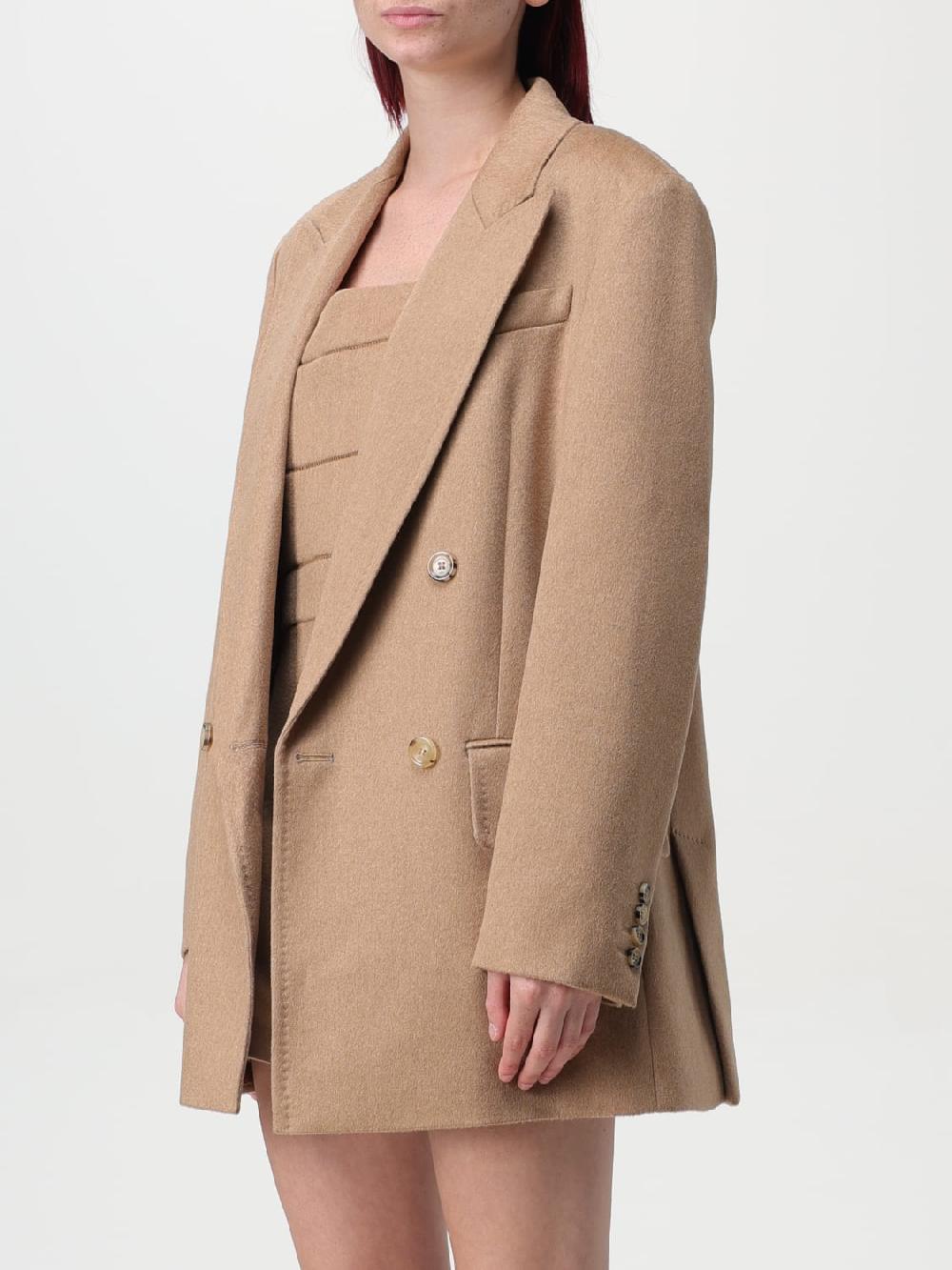 Giglio Blazer a doppiopetto Max Mara in lana di cammello Fino al 65% di sconto