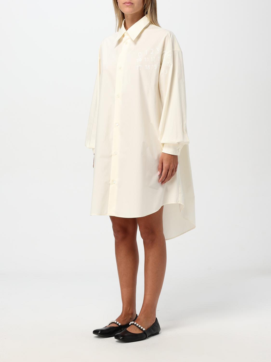 Giglio Abito chemisier MM6 Maison Margiela in cotone 50% di sconto con spedizione gratuita