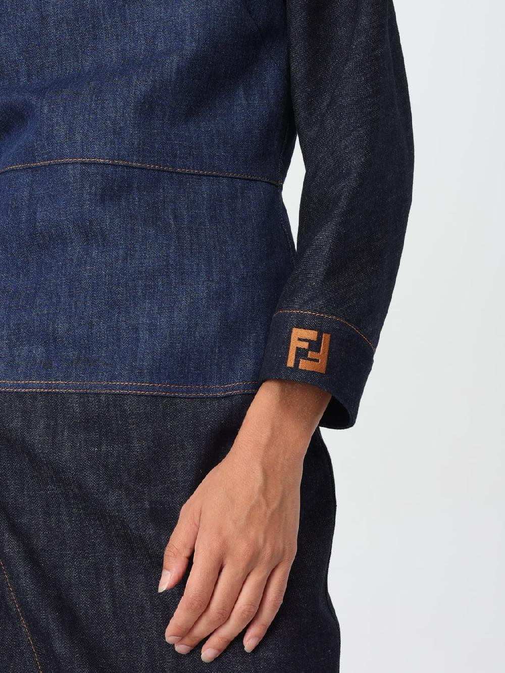 Giglio Abito di jeans Fendi Promozione