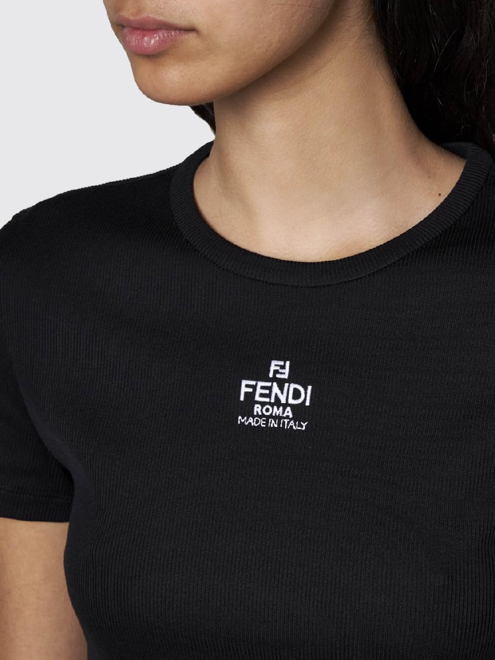 Giglio T-shirt Fendi in cotone stretch Offerta