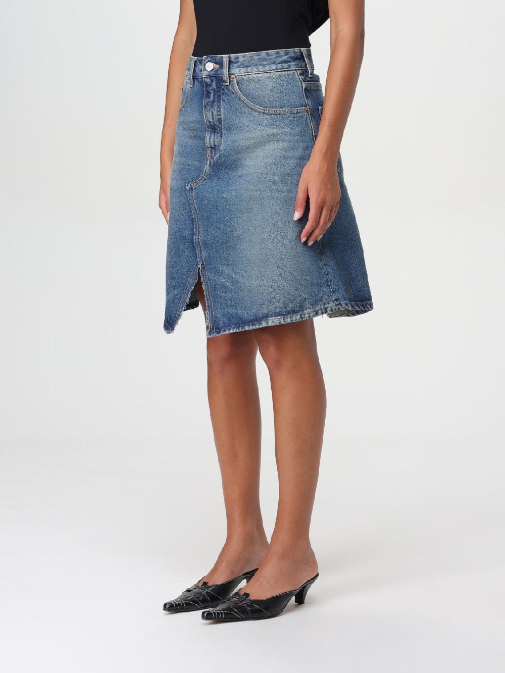 Giglio Gonna MM6 Maison Margiela in denim di cotone Offerte stagionali