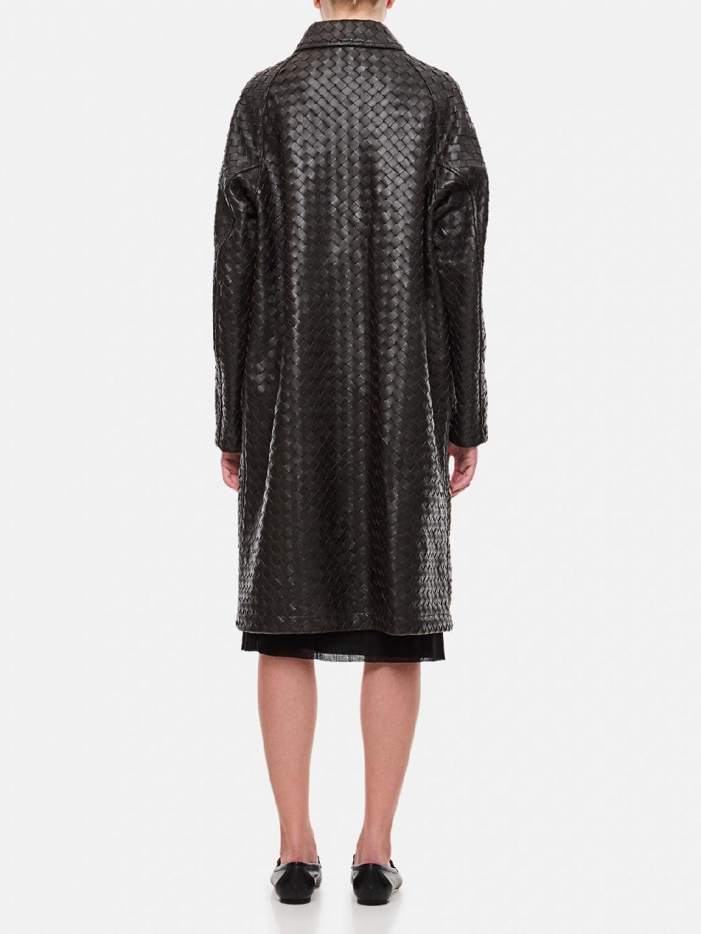 Giglio Cappotto Bottega Veneta in pelle intrecciata Comprane uno, ottenene uno gratis
