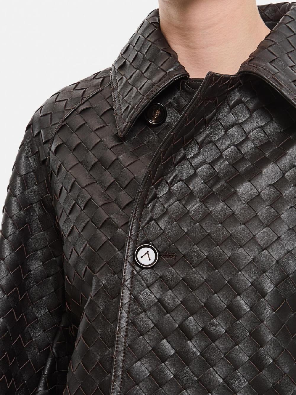 Giglio Cappotto Bottega Veneta in pelle intrecciata Comprane uno, ottenene uno gratis