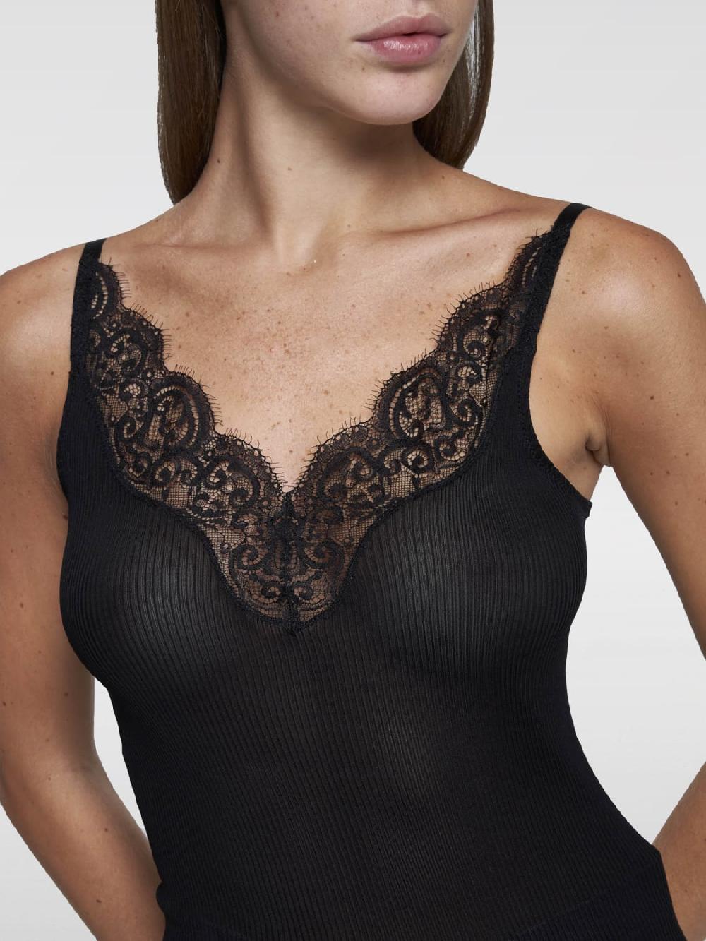 Giglio Top Saint Laurent in seta e pizzo Ultimi tre giorni